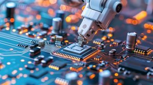 Robotic pick and place in automated PCB manufacture